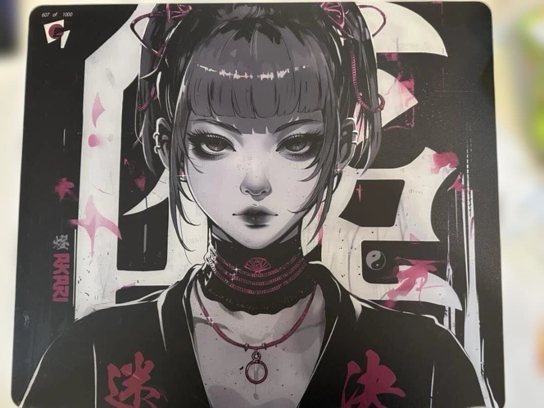 GLSSWRKS Akari Glass Gaming Mouse Pad JP Limited Red Edition Japan