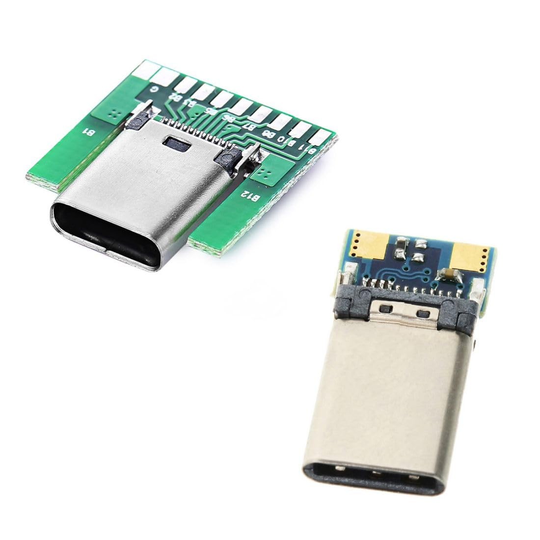 chenyang USB C DIY Connector 3.1 Type C 24Pin Male Plug ＆ + Female