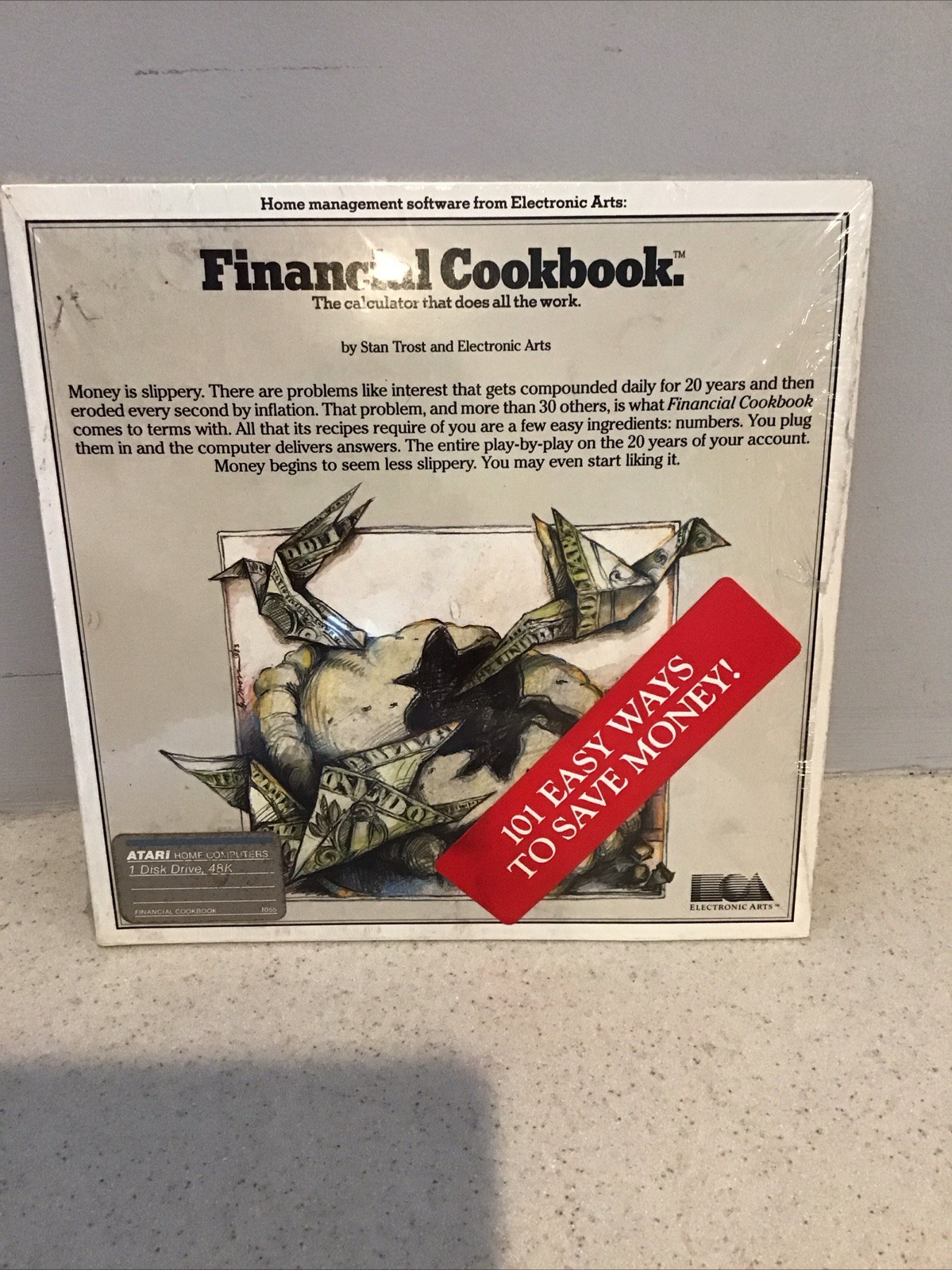 Atari Home Computers 48k Financial Cookbook PC Game Calculator
