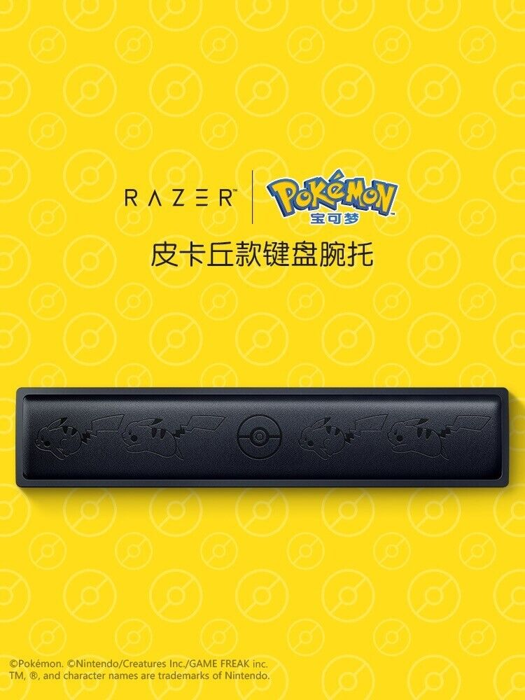 Authentic Razer x Pokémon Pikachu Wrist Rest for Keyboard 104 Keys