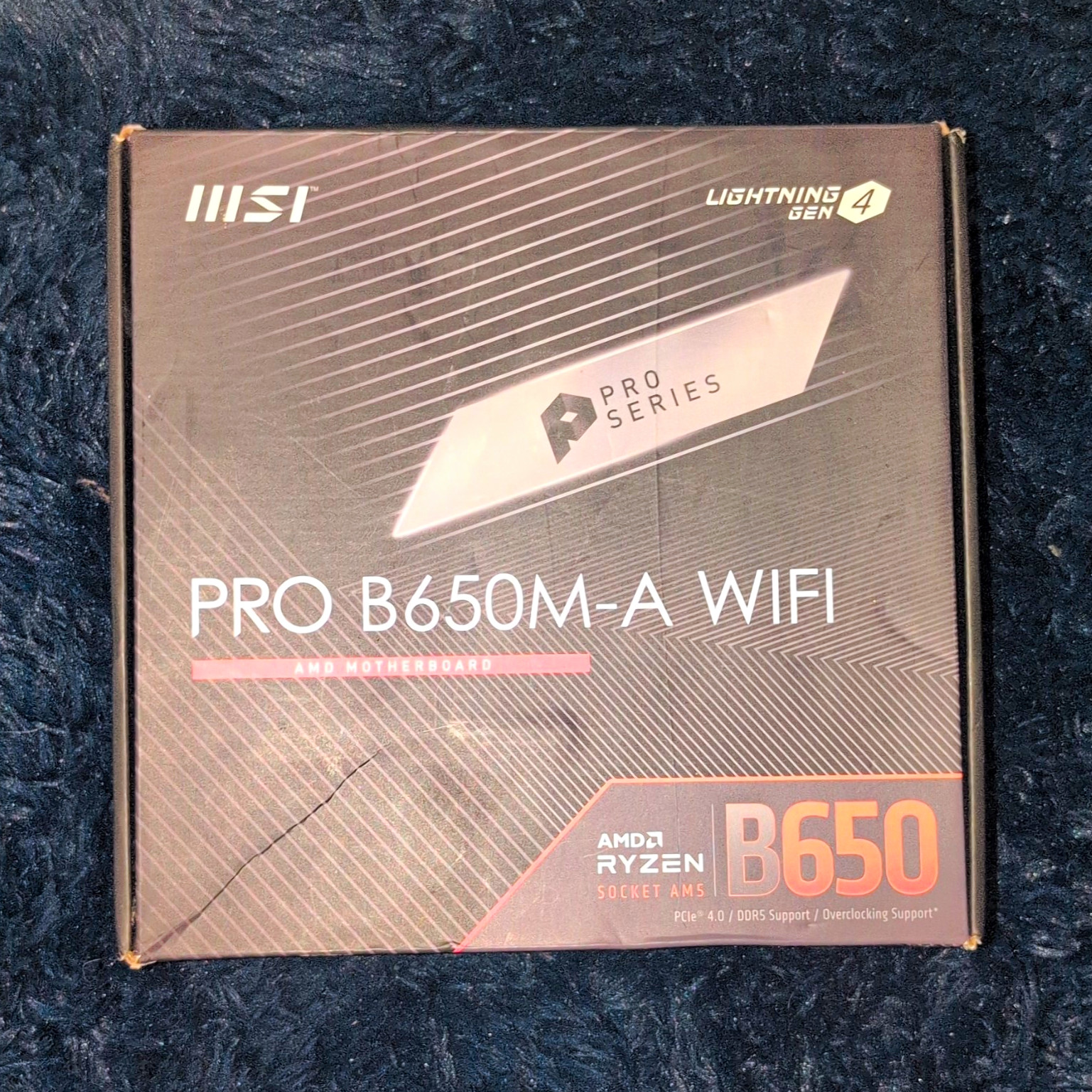 MSI PRO B650M-A WIFI B650 AM5 DDR5 MicroATX Motherboard WiFi 6E BT 5.2