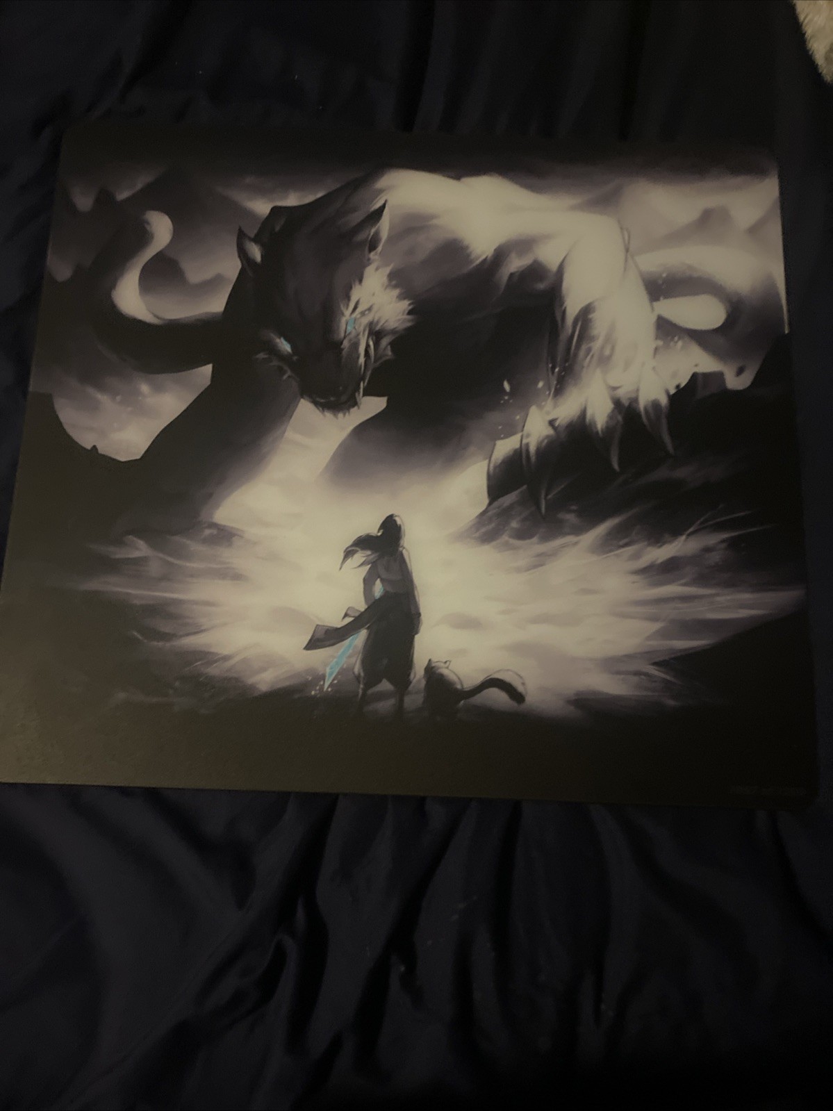Tekkusai Phantom Glass Mousepad Large Gaming Mouse Used Great Condition