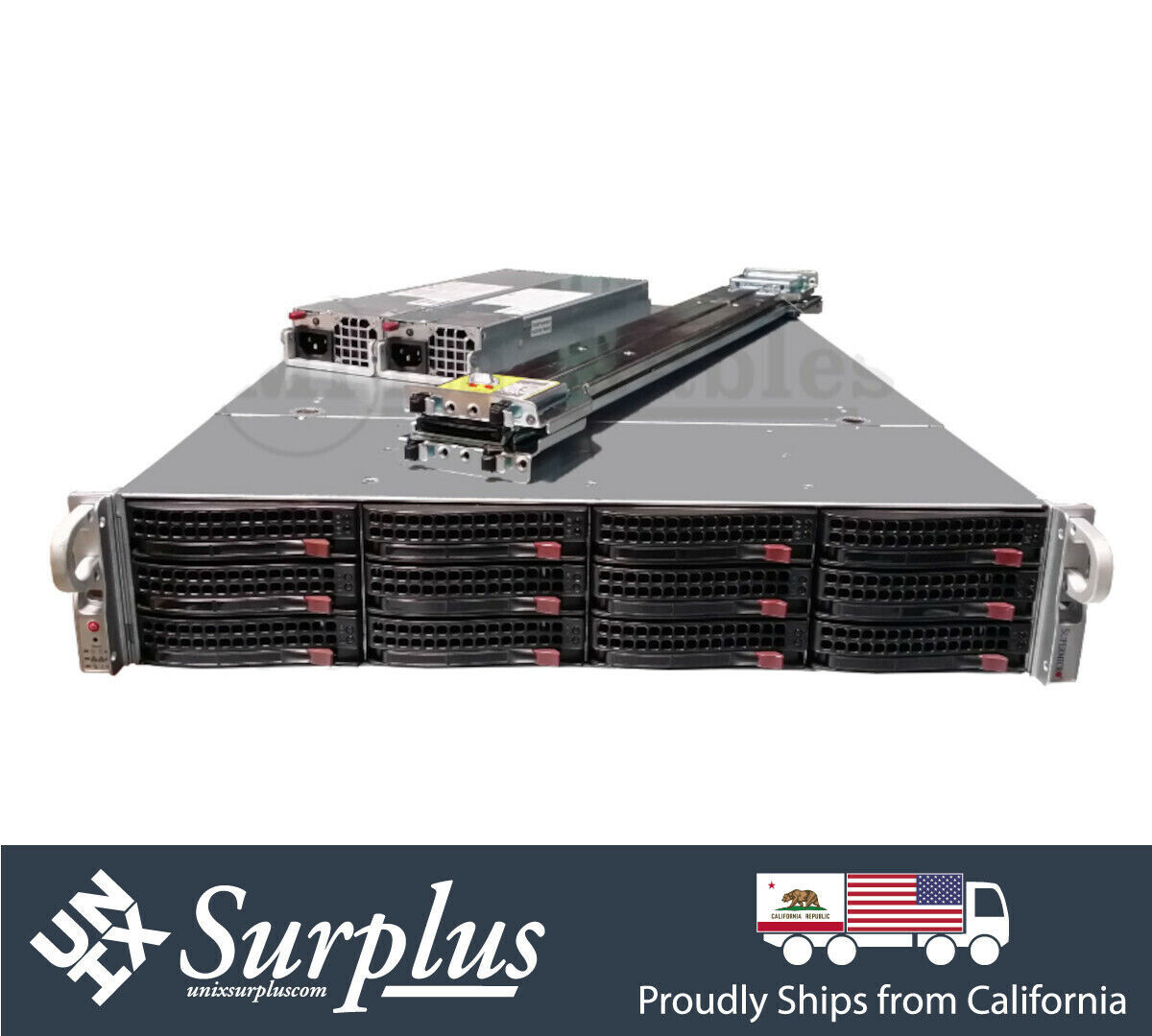 Supermicro Server 2U 12 Bay 4x NVME X11DPU 2x Xeon Gold 32 Cores 64GB DDR4 RAM
