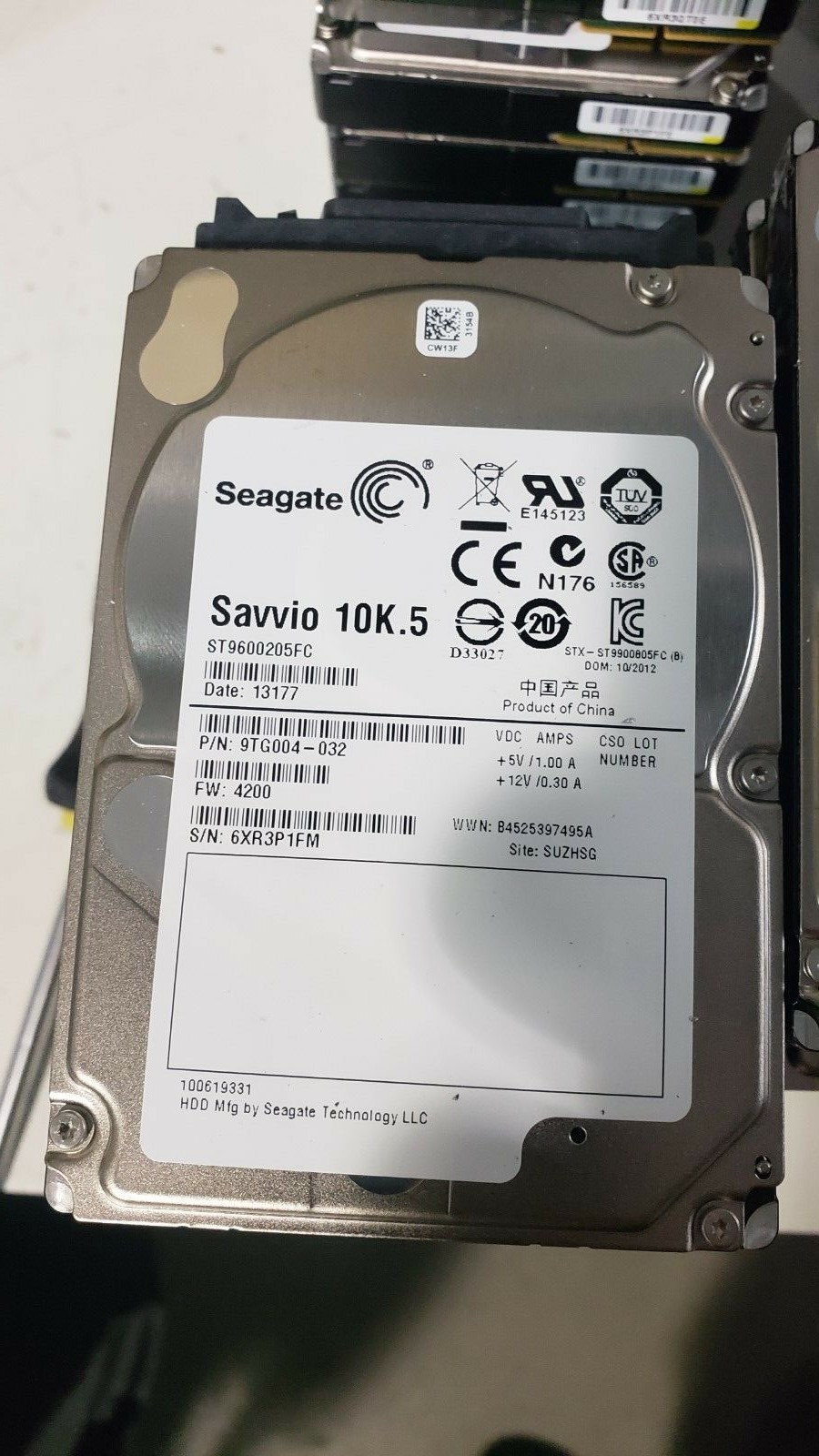 Seagate ST9600205FC 600GB 10K RPM FC Fiber Channel 4Gb/s 2.5" Hard Drive HDD