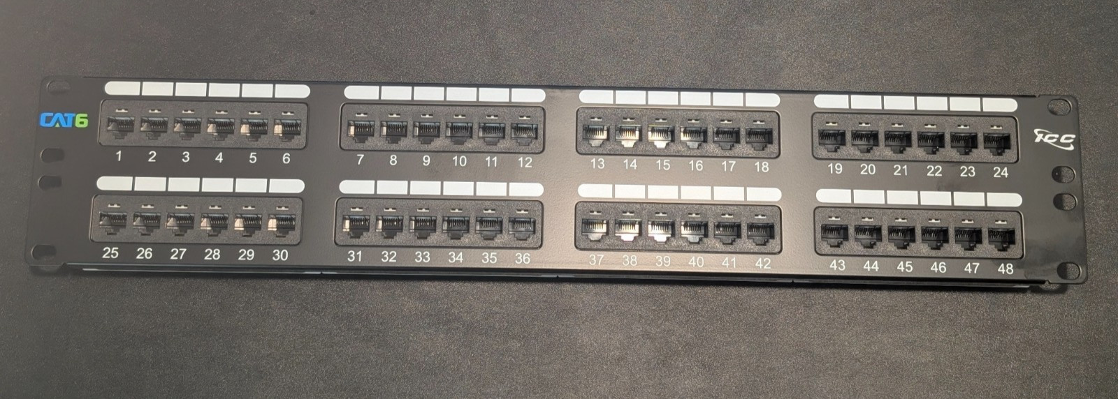 NEW ICMPP4860V Patch panel, Cat 6, 48-Port, 2 RMS