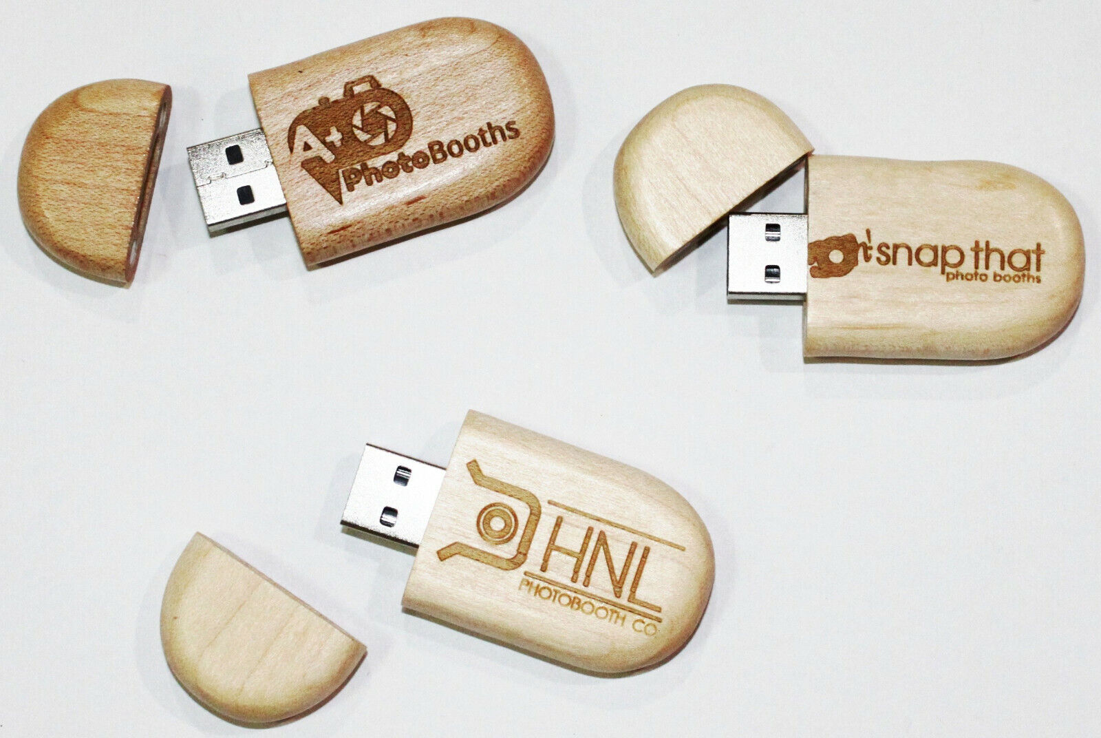 Wedding Customized Wooden Box USB 2.0 Flash Drive Memory Stick Gifts