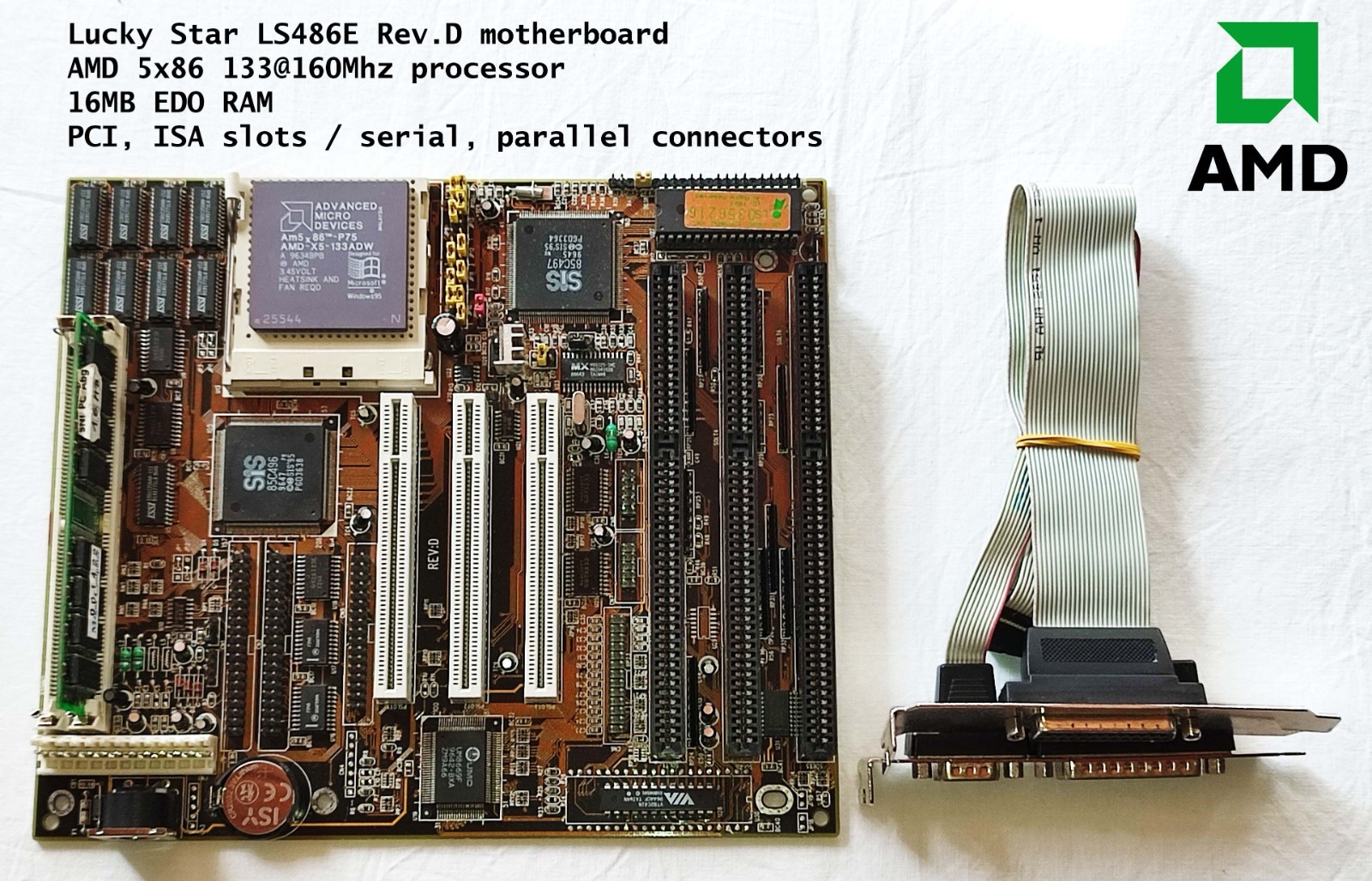 486 MAX - Lucky Star LS-486E Socket 3, AMD 5x86 at 160Mhz, 16MB EDO RAM
