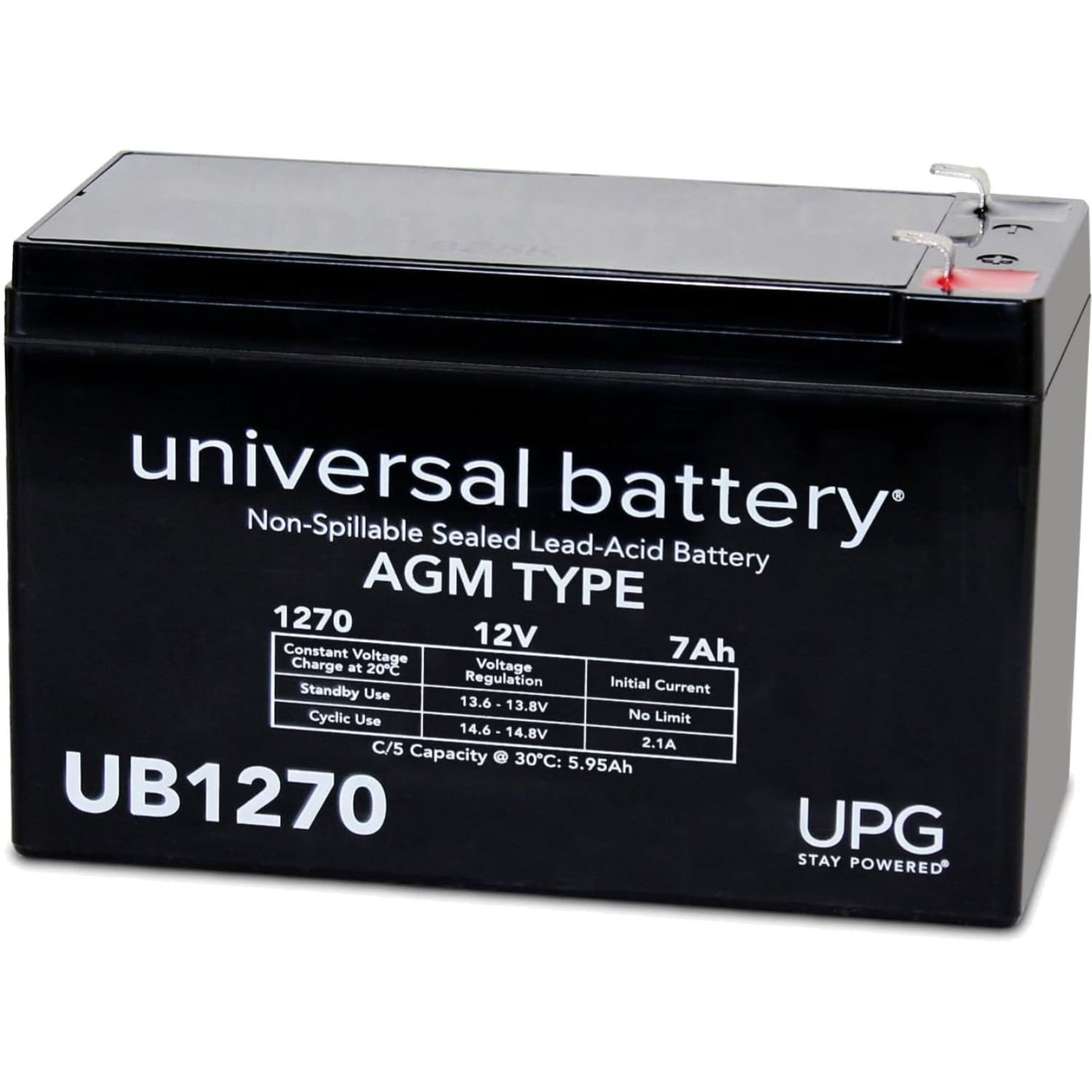 Lead Acid Battery 12V 7Ah UPS Backup Power Tool Replacement Rechargeable