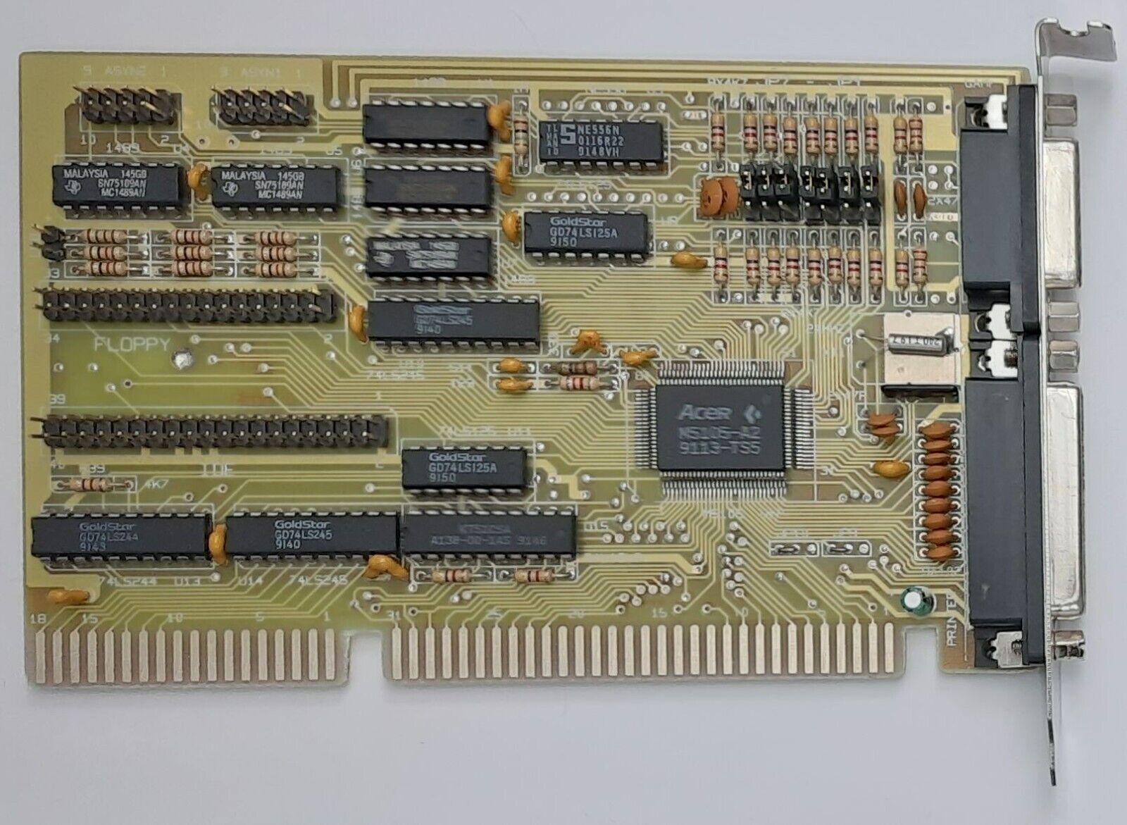 Kentech IDE PLUS V2 ISA Multi-I/O IDE Floppy Controller (Acer, Retro, 1991)