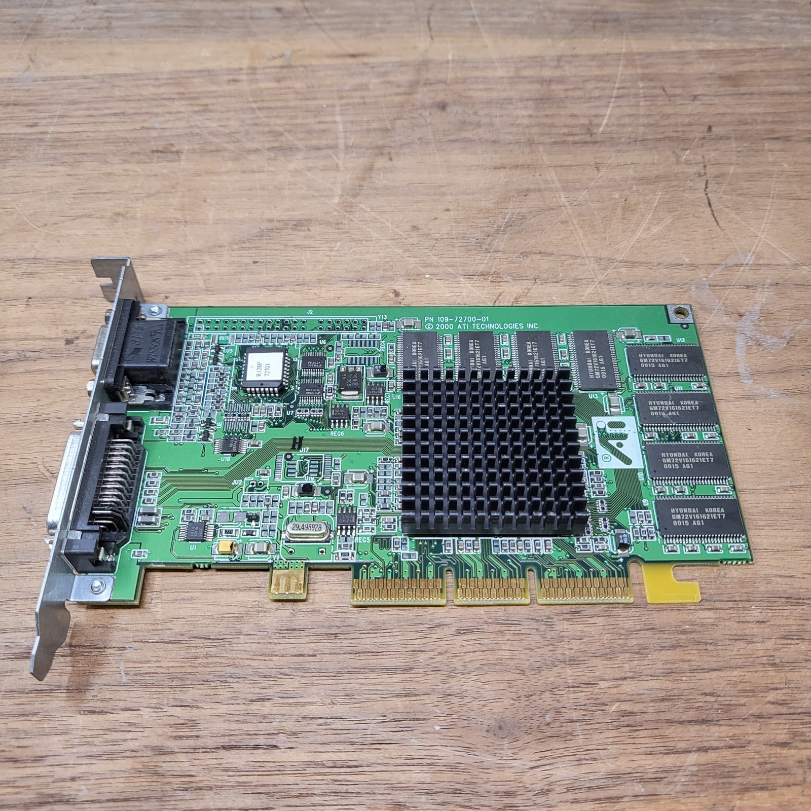 ATI Rage 128 Pro 16MB AGP Video Card 109-72700-01 1027270102 VGA ADC Vintage