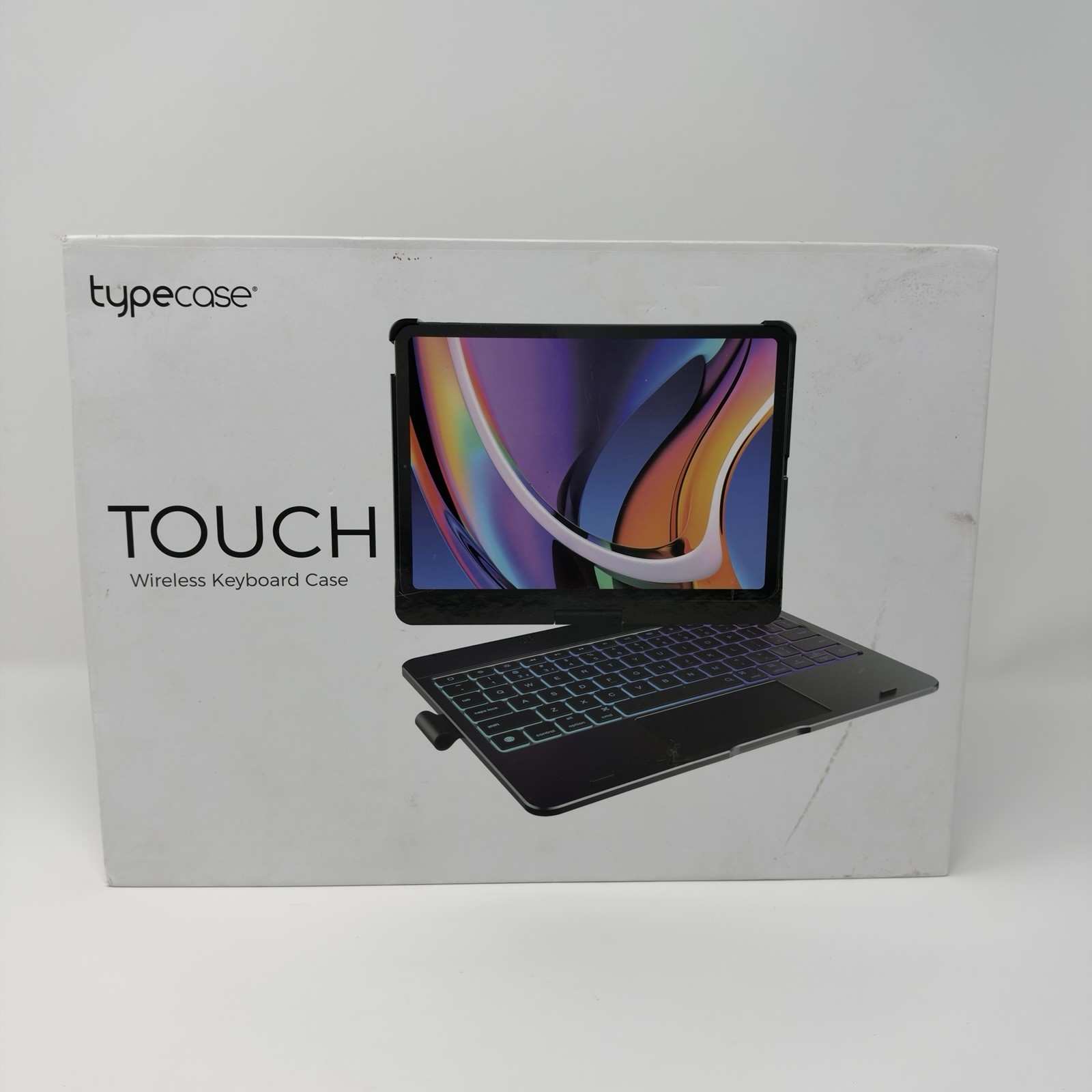 Touch Keyboard Case for iPad 9th/8th/7th Gen, 360° Rotating - 10.2"