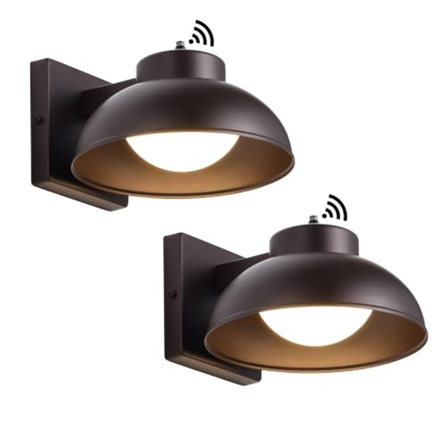 LED Outdoor Wall Lights, 2 Pack Dusk to Dawn LED Porch Light 12W Integrated 3...