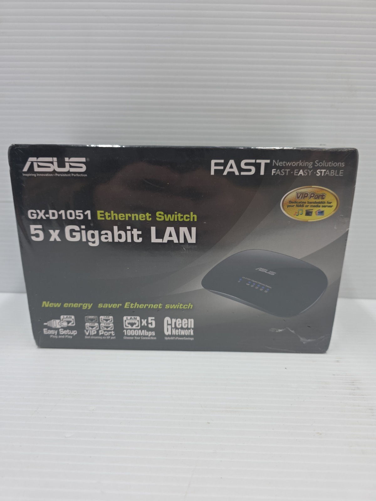 Asus 5-Port Gigabit Ethernet Switch Power Saving NIB (GX-D1051 V3)  NEW RARE