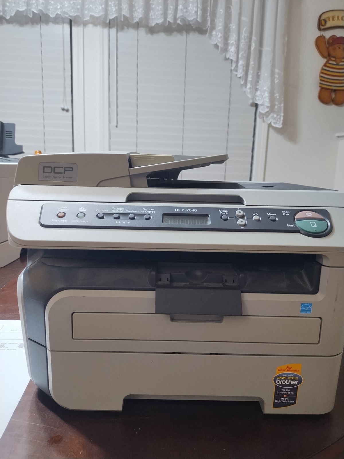 Brother DCP-7040 All-In-One Ink Jet Printer, Toner about 70% PG CT 5151, tested