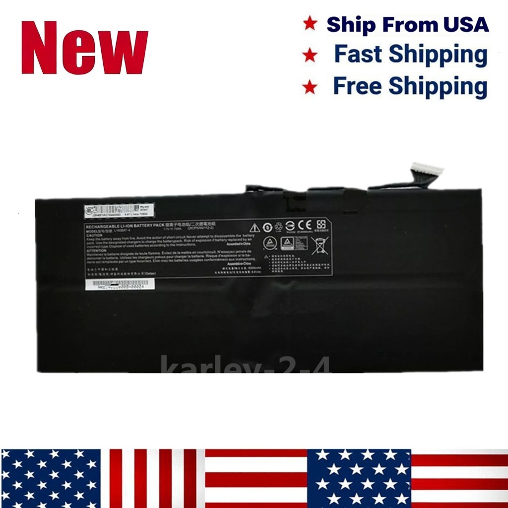 Battery for CLEVO Replacement L140BAT-4 6-87-L140S-72B01 73Wh