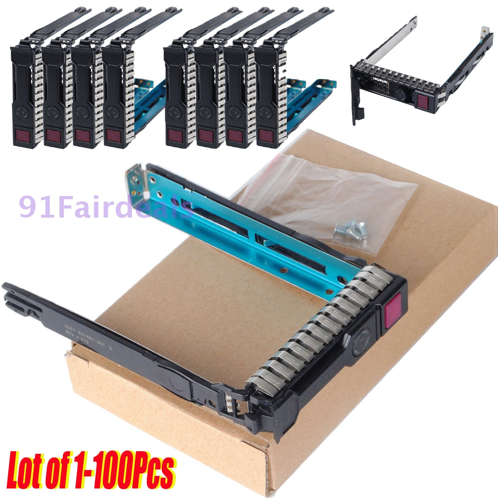 2.5" Hard Drive Tray Caddy For HP BL465c DL320e DL360p ML350p G8 Lot of 1-100Pcs
