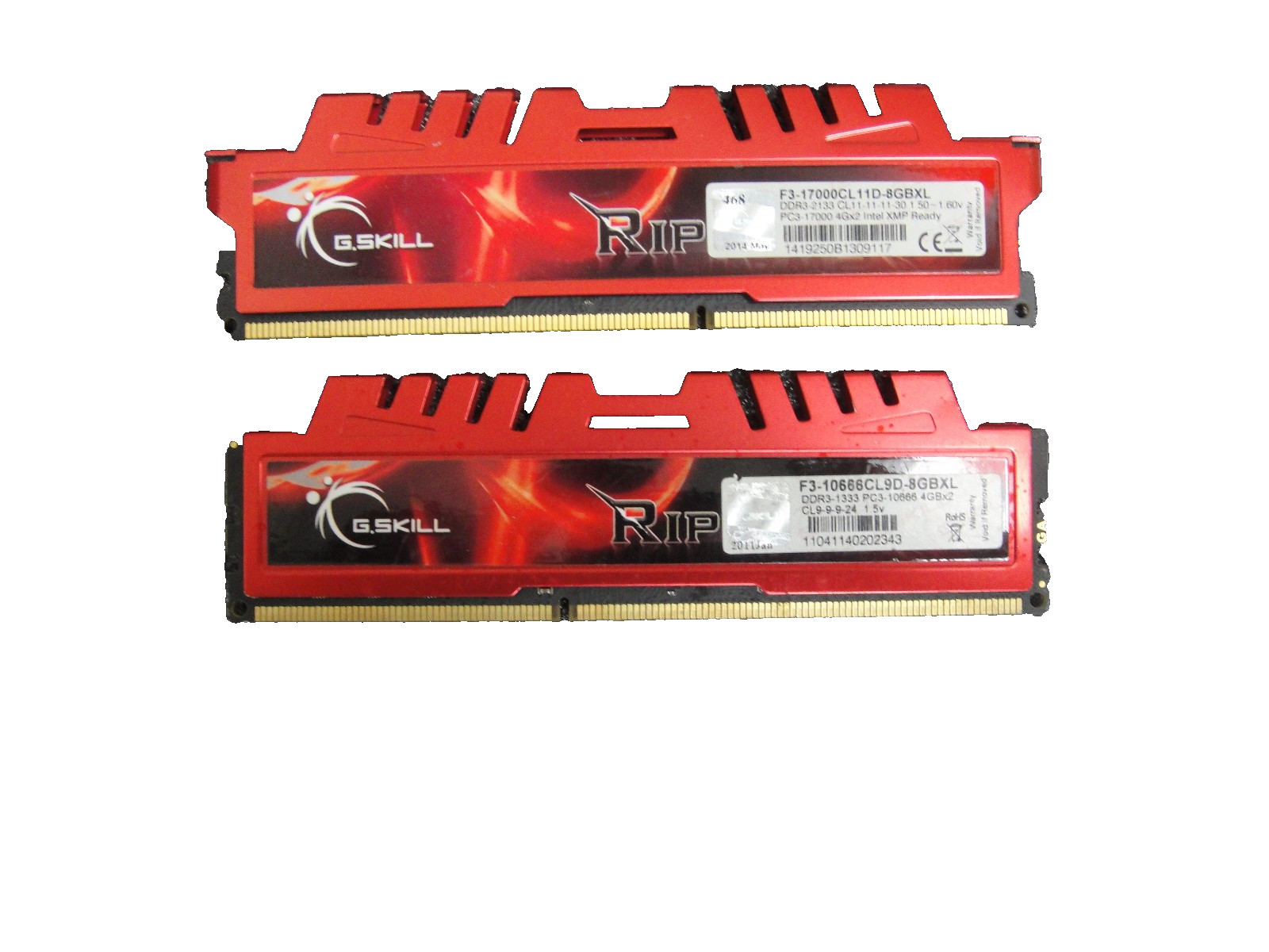 G.Skill RipJaws X 8GB (2x4GB) RAM DDR3 1333MHz F3-10666CL9D-8GBXL RAM