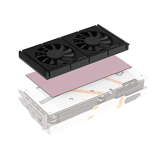 GPU Backplate Memory Heatsink with Dual 70mm Fan & 1.2mm Thermal Pad