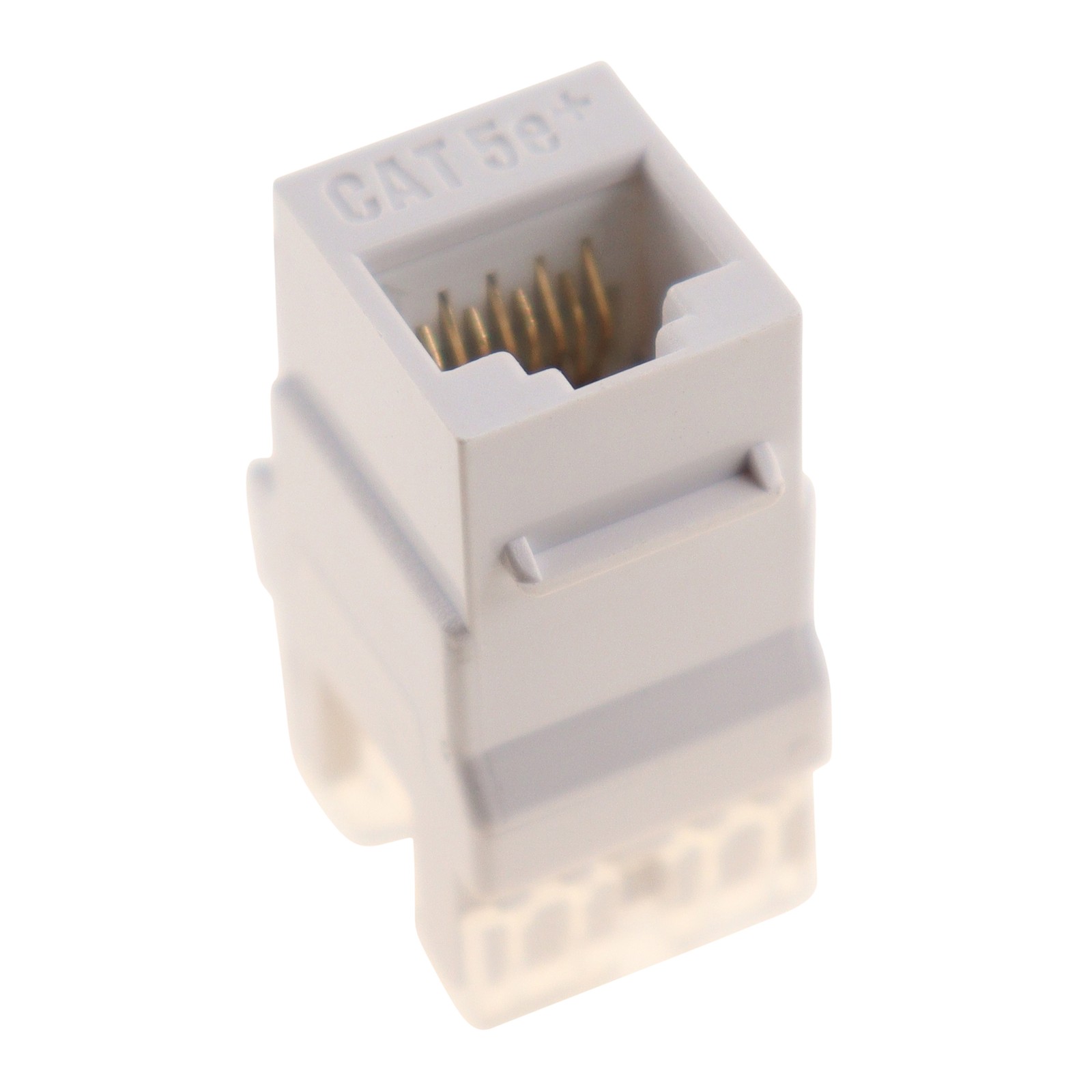 LEGRAND ONQ WP3450-WH-50 CAT5E RJ45 KEYSTONE JACK, WHITE (50-PACK)