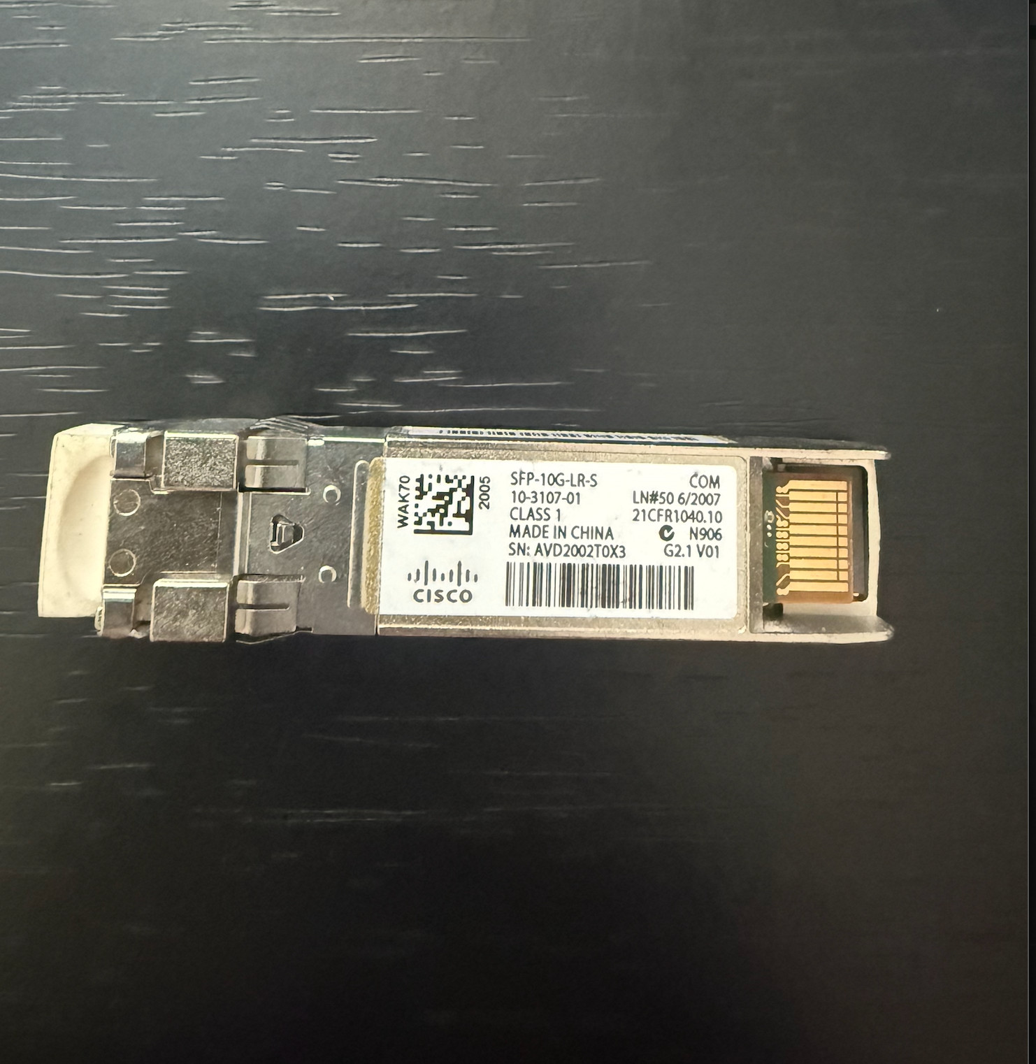 Cisco SFP-10G-LR-S 10GBASE-LR SFP+Modules 10-3107-01