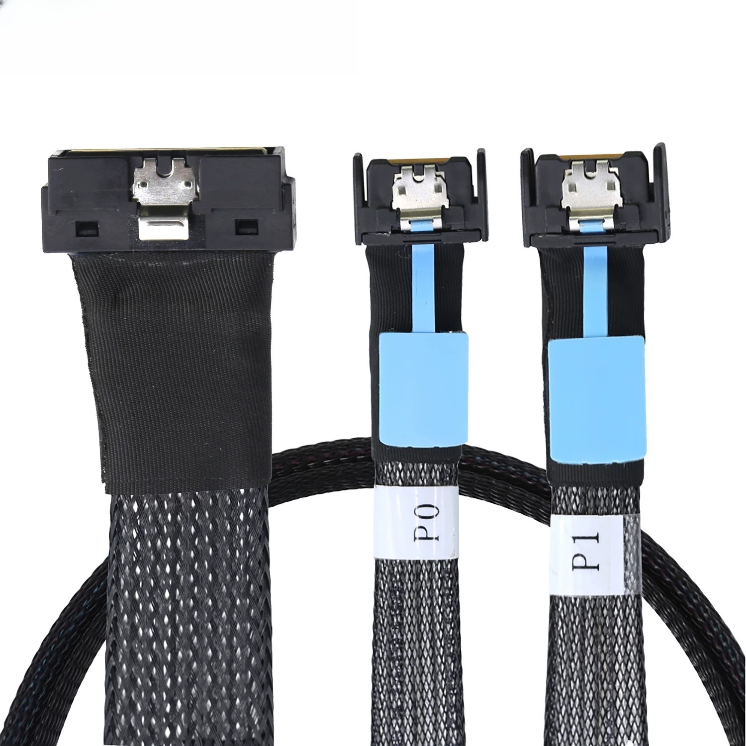PCIe SlimSAS LP Low Profile SFF-8654 8i to 2X MCIO 4i Server Cable
