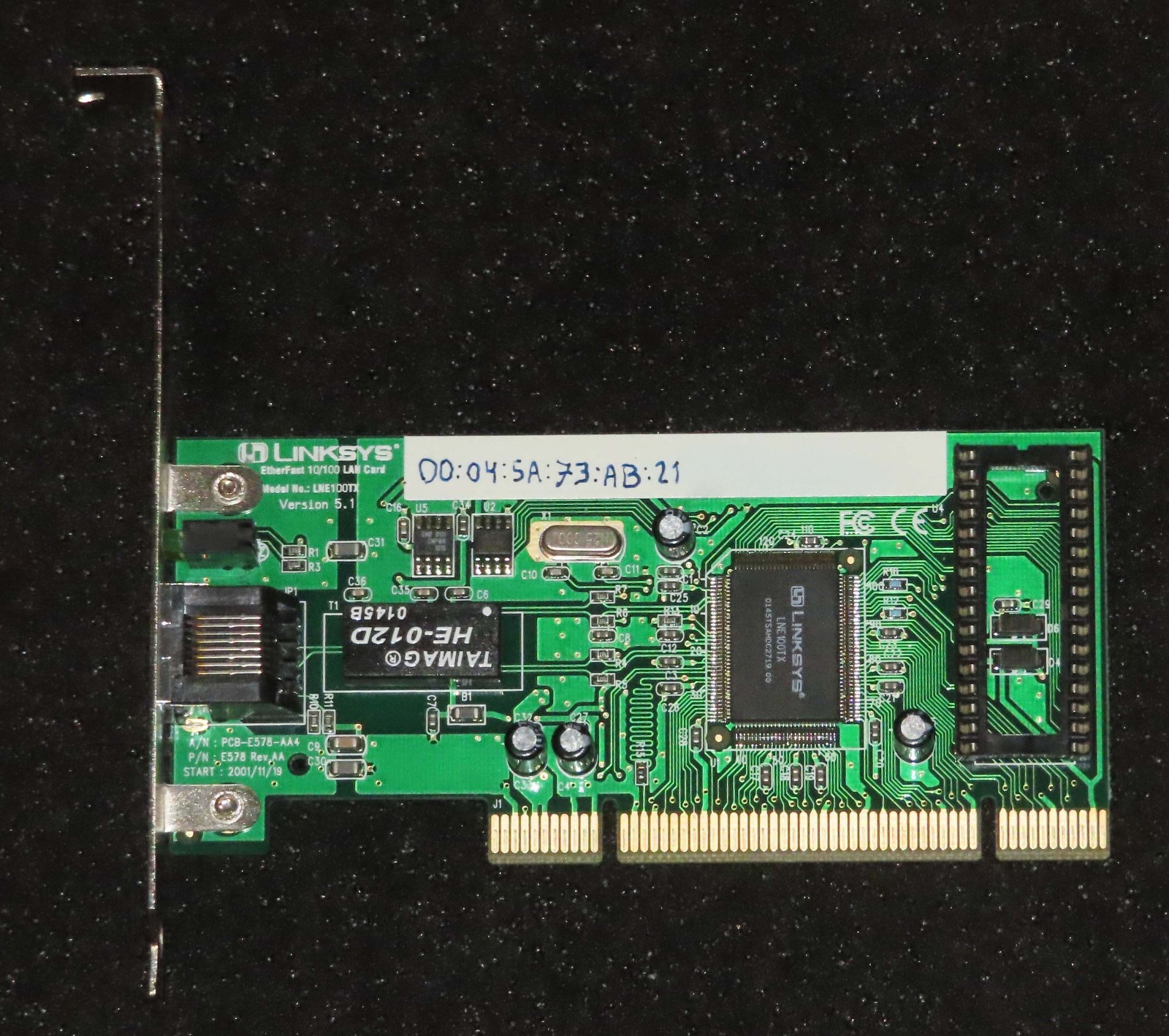 PCI Network Interface Cards (LAN Cards) — D-Link, Linksys, Buffalo — Work Great