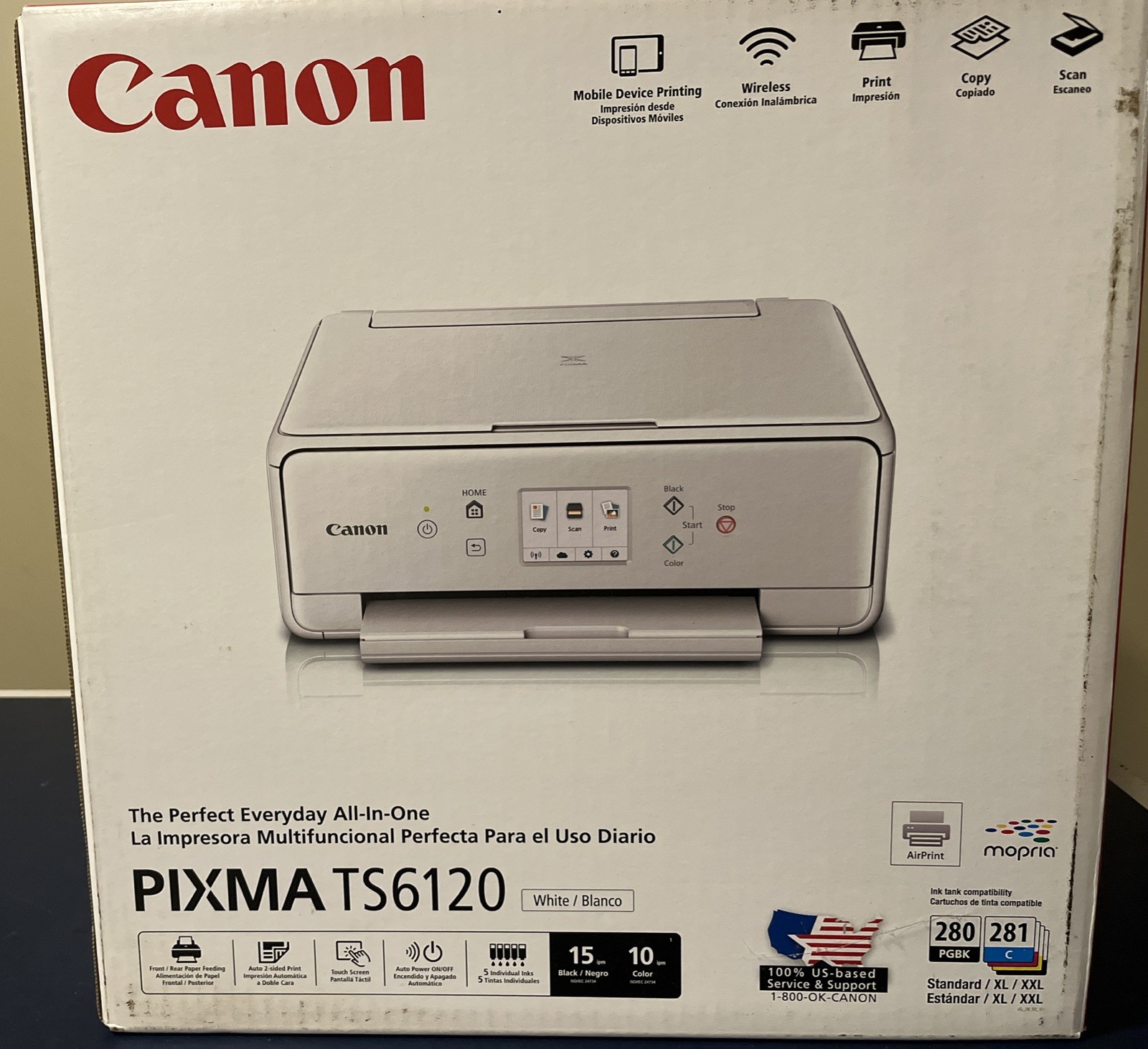 Canon Pixma TS 6120 3" Inkjet Multifunction Printer 2229C002 (Brand New Sealed)