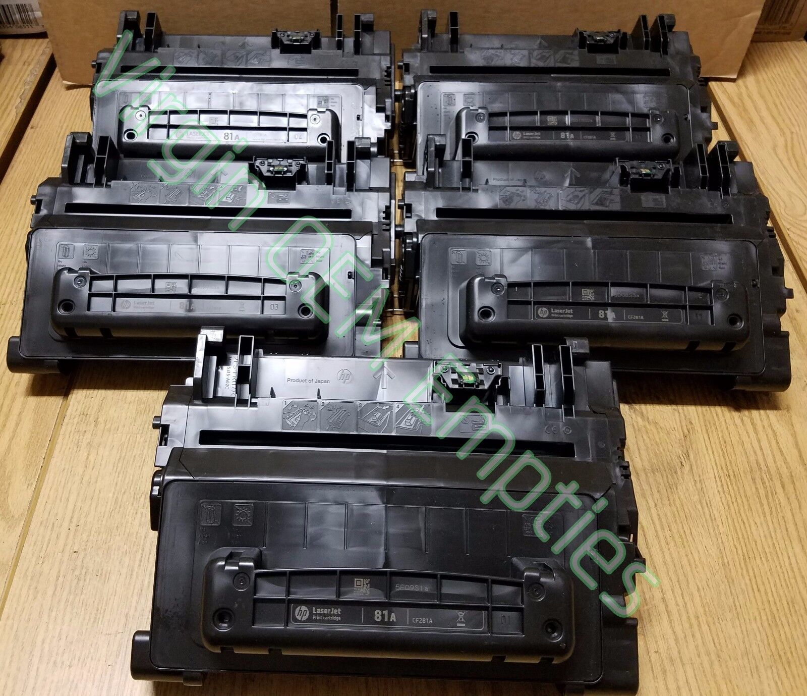 20 Virgin Genuine Empty HP 81A Laser Toner Cartridges  CF281A
