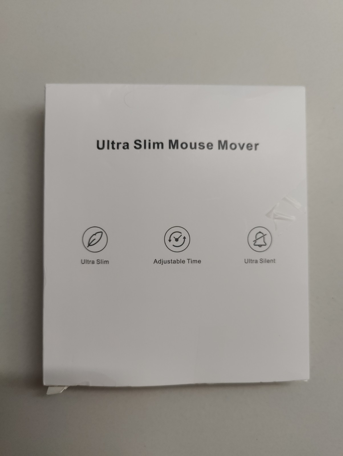 Ultra Slim Mouse Mover Adjustable Times Ultra Silent, Black 