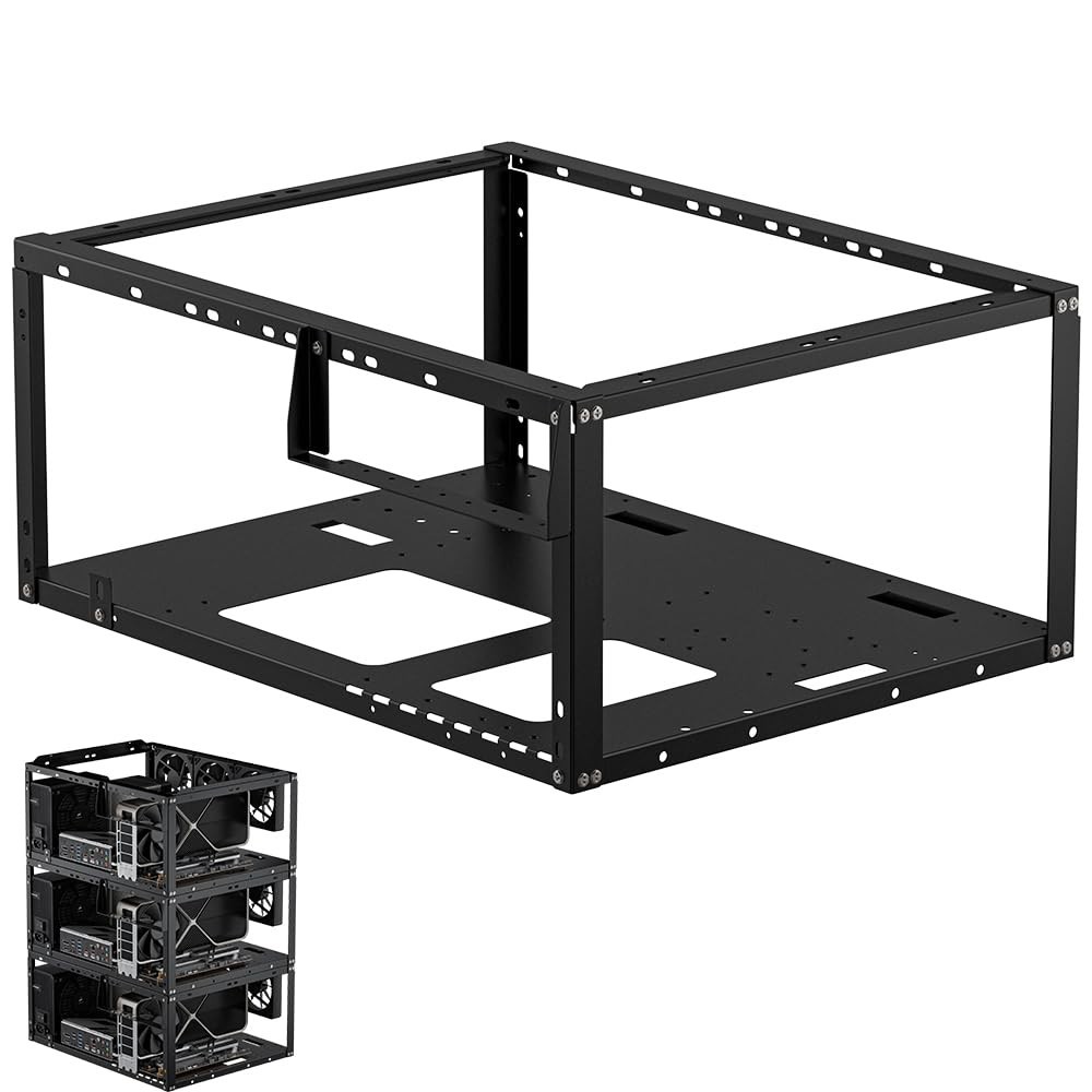 Open Air PC Test Bench Case, Stackable Computer Chassis for ATX MATX Micro ATX