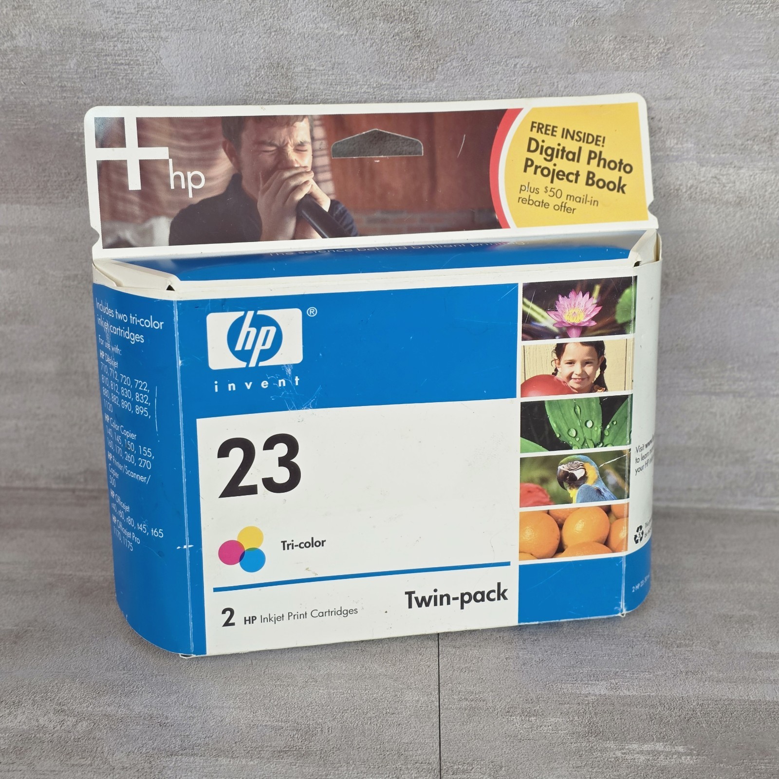 HP 23 Tri-Color Ink Cartridge Twin-Pack New