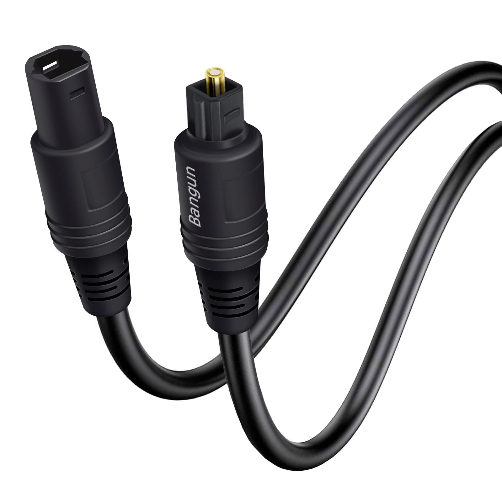 Bangun 3ft Optical Cable Extension, Toslink Extender Cable, 3 Feet, Black
