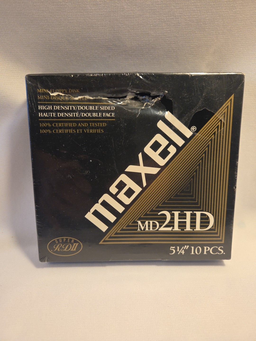 Maxell 5 1/4" MD2HD Double Side High -Density Disks SEALED 10 Pieces