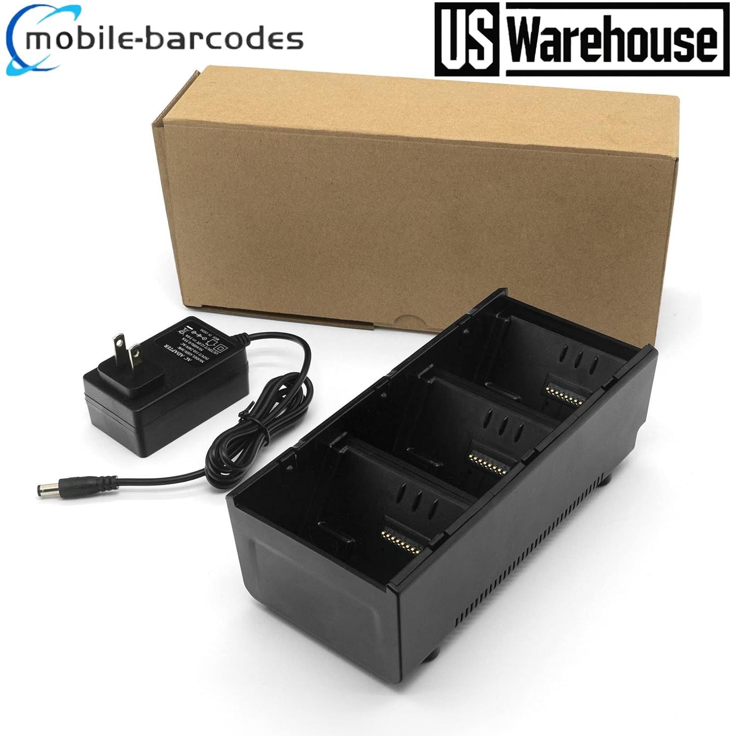 3-Slot Battery Charging Cradle for Zebra QLN220 QLN320 QLN420 ZQ610 ZQ620 ZQ630