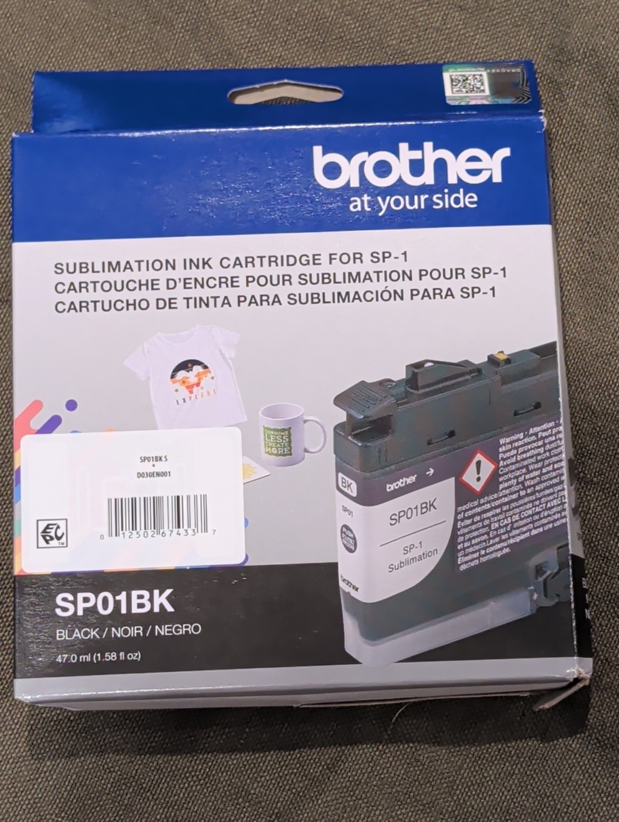 5 Pack  Brother SP01BK Sublimation Ink Cartridge for SP-O1BK  Black 5pc Lot New 