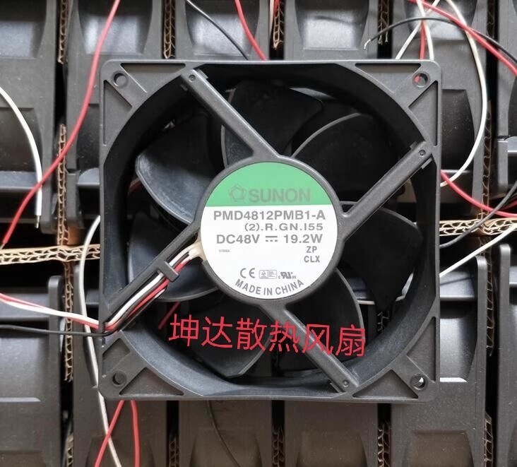 SUNON  PMD4812PMB1-A(2).R.GN   DC48V 19.2W  12038 12cm Cooling Fan