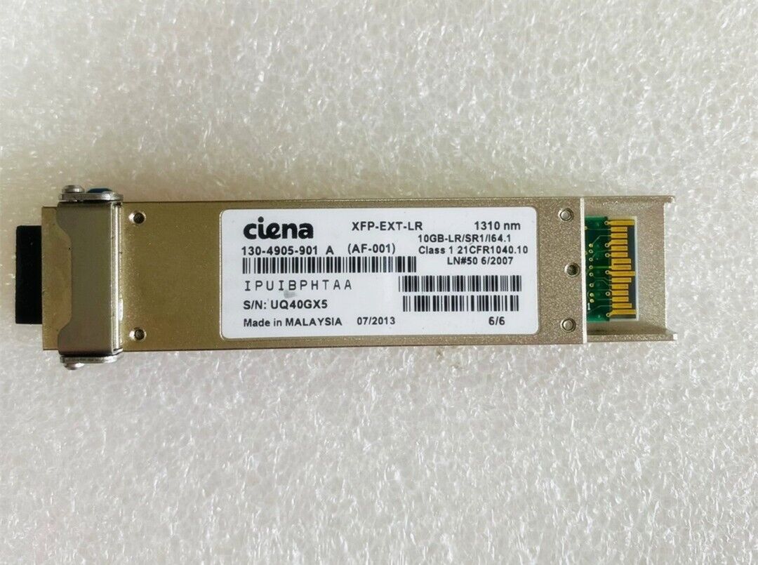 Ciena 130-4905-901 XFP-EXT-LR 1310nm  10GB-LR/SR1/164.1 Transceiver Module
