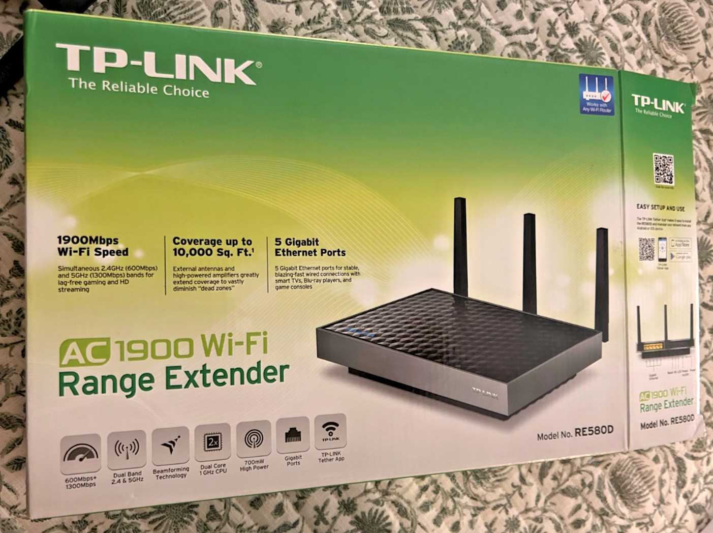 TP-Link 1900 wifi range extender RE580D