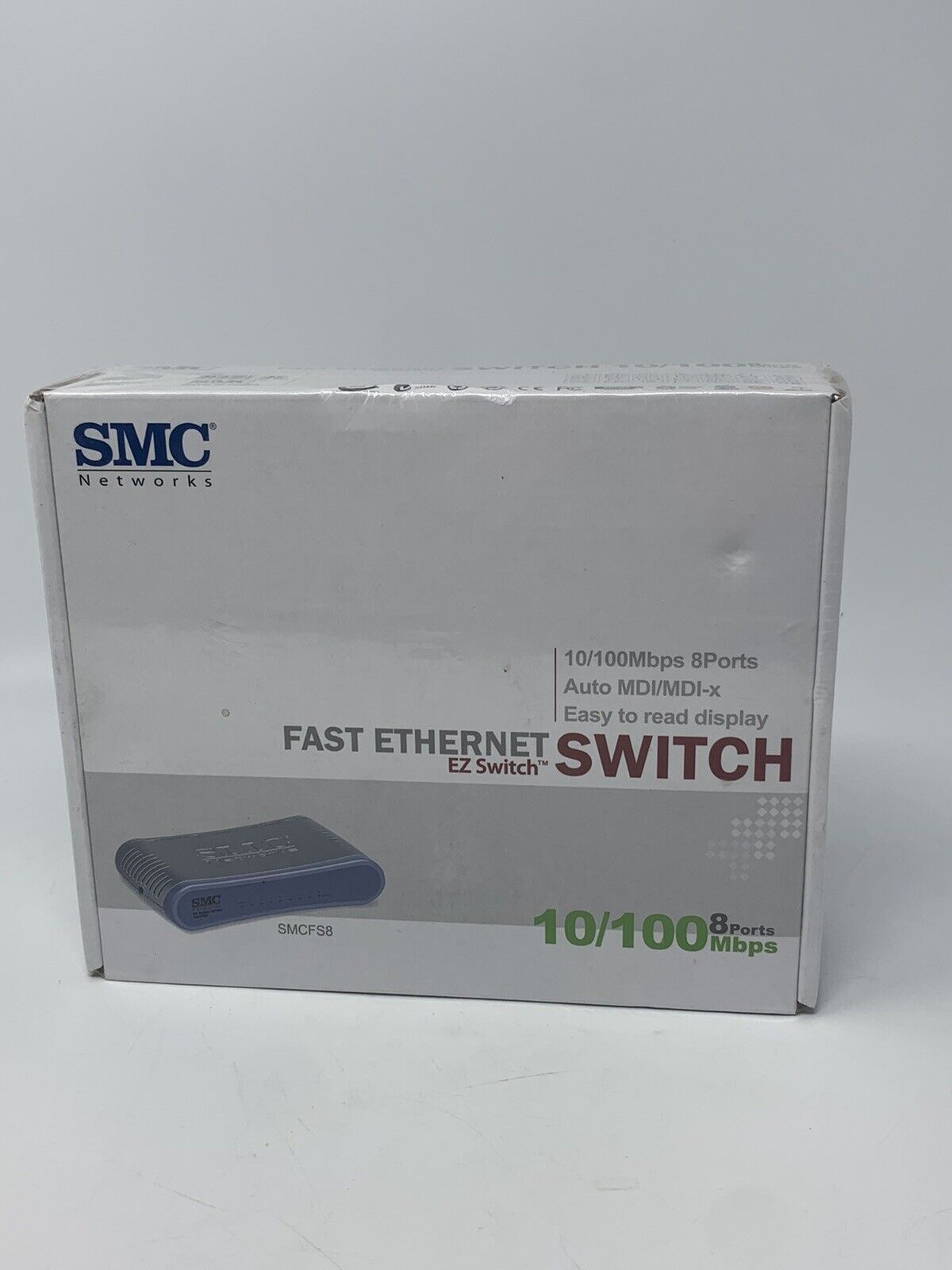 SMC Networks SMCFS8 8-port EZ Switch 10/100 Compact Switch - Factory Sealed