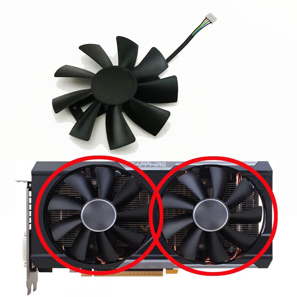 Qty:1pc Graphics Cooling Fan 100mm For Sapphire R9 380X R9 380 2G 4G 5D