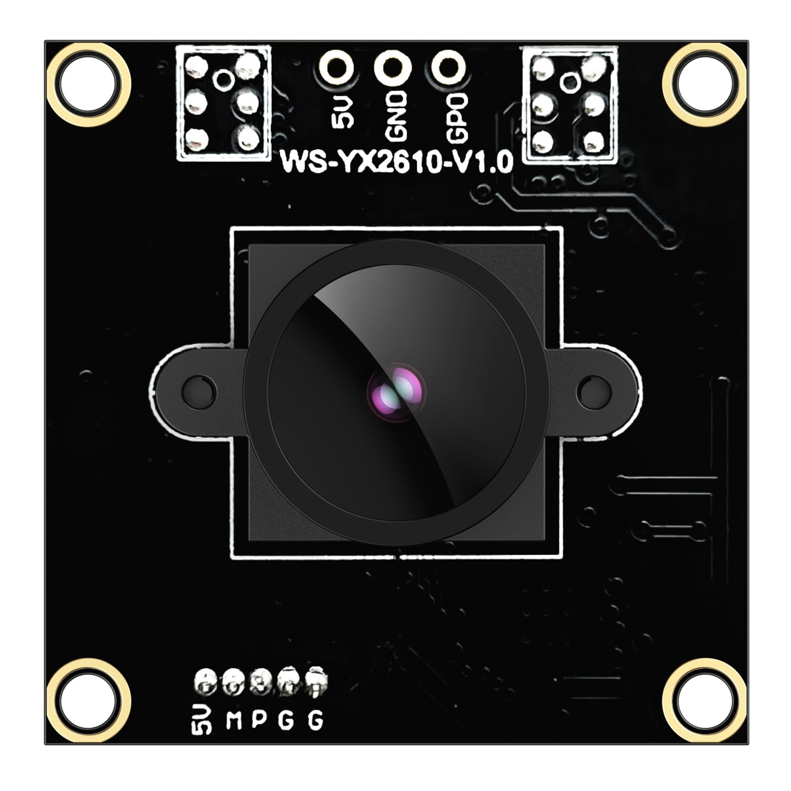 USB 2.0 UVC Camera Module U20CAM-PS5268 with 2MP PS5268 Color Sensor 85dB Wid...