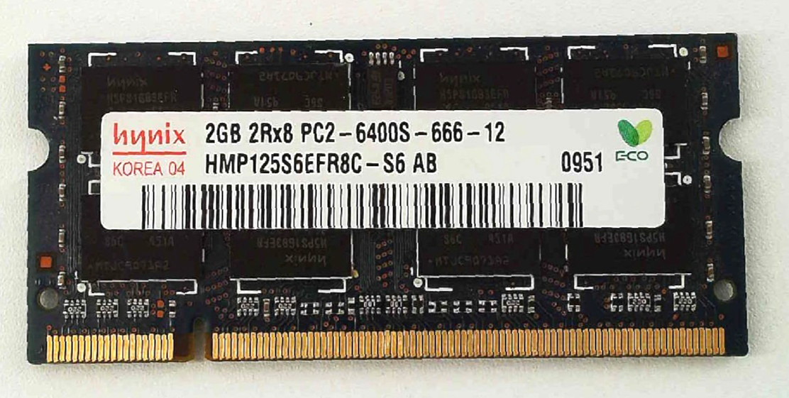 Hynix 🔧 2GB DDR2-800 PC2-6400S SO-DIMM Laptop RAM 🟥 ☆