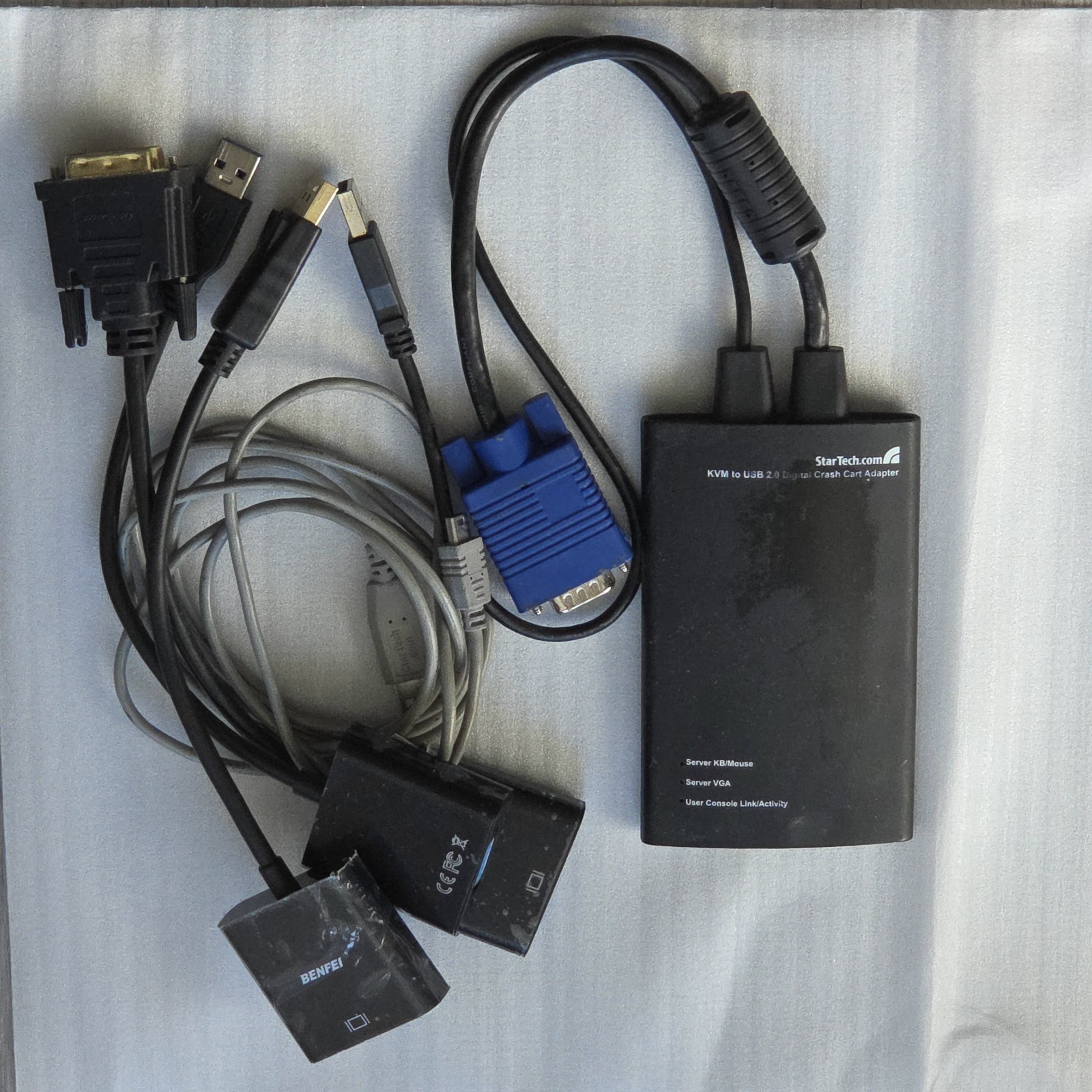 StarTech NOTECONS01 KVM Console to USB 2.0 Portable Crash Cart Adapter