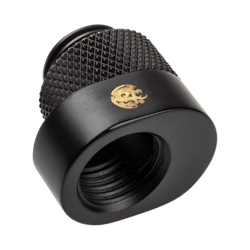 Bitspower International X-Cross Extension Offset Carbon Black Fibra WAAD-671