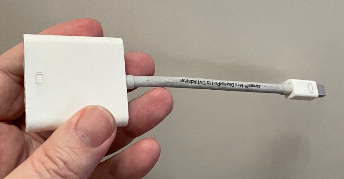 Dynex Mini Displayport to DVI adapter
