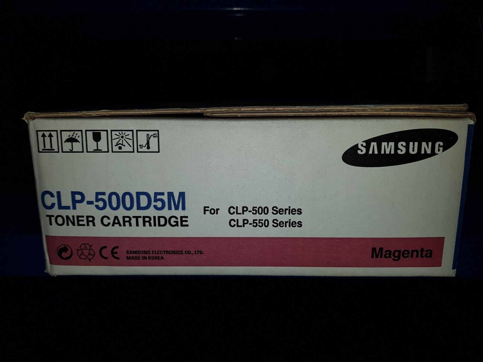Genuine Samsung CLP-500D5M Magenta Toner Cartridge CLP-500/550 Series BNIB