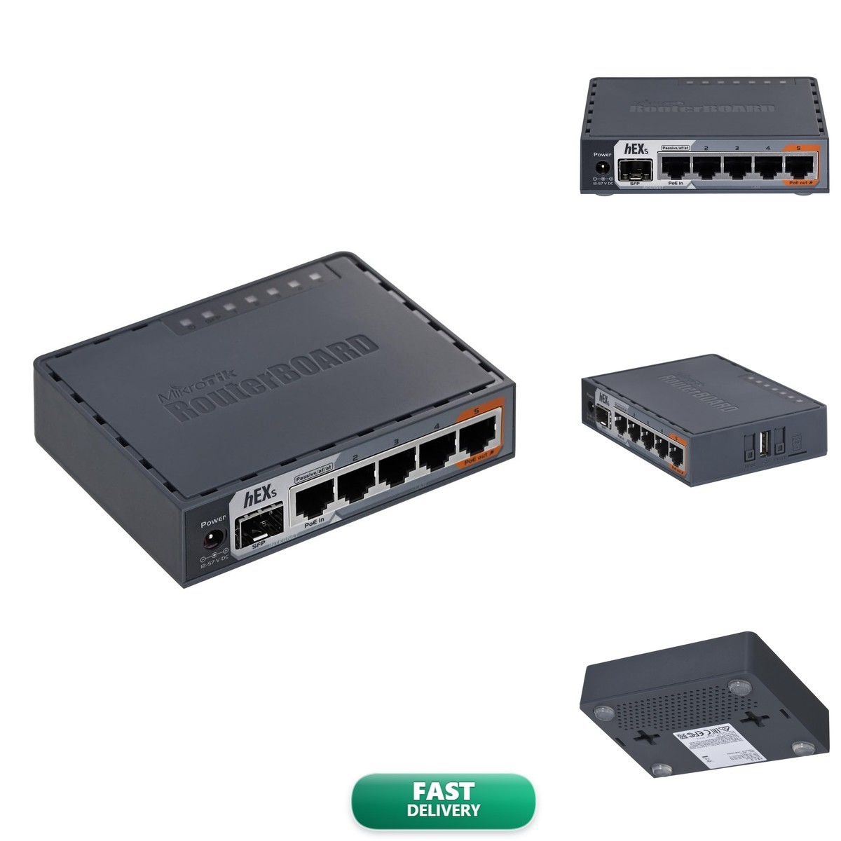Mikrotik hEX S RB760iGS Router 5X Gigabit Ethernet SFP Dual Core 880MHz