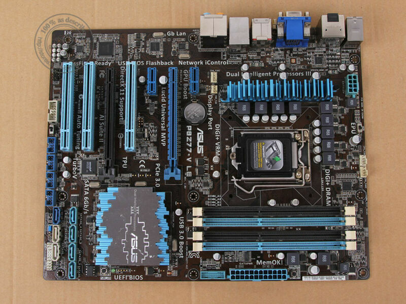 Original ASUS P8Z77-V LE LGA 1155 DDR3 Intel Z77 Motherboard USB3.0 HDMI ATX
