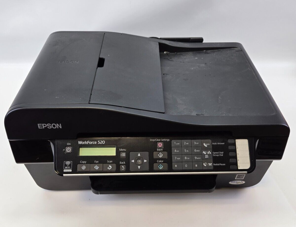 Epson WorkForce 520 All-In-One Printer Scanner Copier Fax - NOT TESTED NO CORD