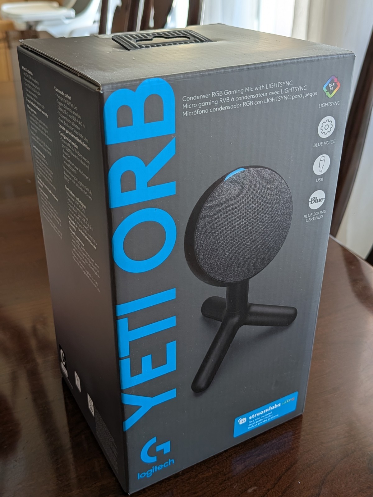 NEW SEALED 📦 Logitech G Yeti Orb Condenser RGB USB Gaming Microphone LIGHTSYNC